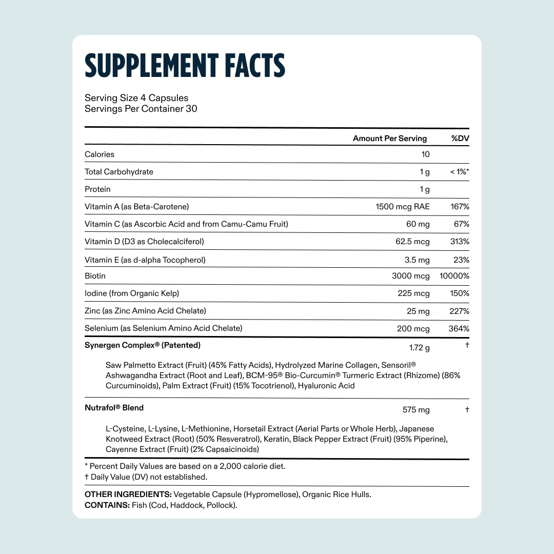 Nutrafol Men's Hair Growth Supplements
