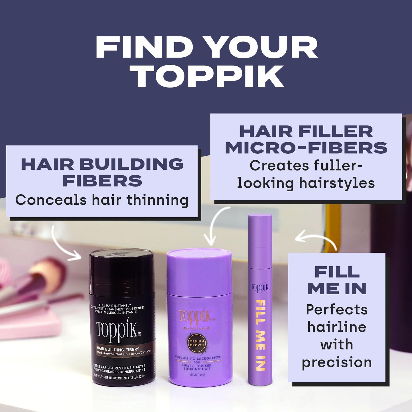 Toppik Hairline Filler Wand
